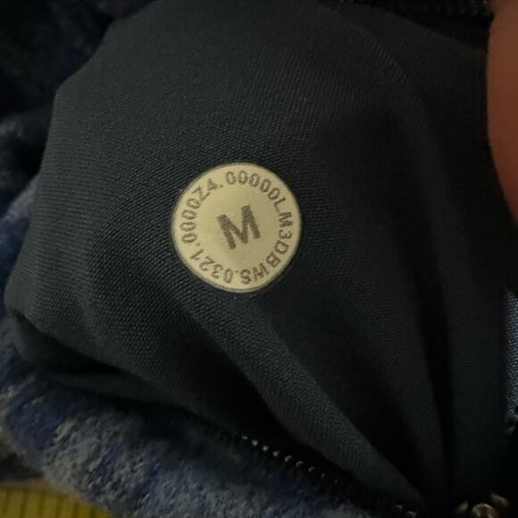 Lululemon Men's Surge Warm 1/2 Zip Fleece Pullover Sweater in Blue Data Rush M - Picture 8 of 13